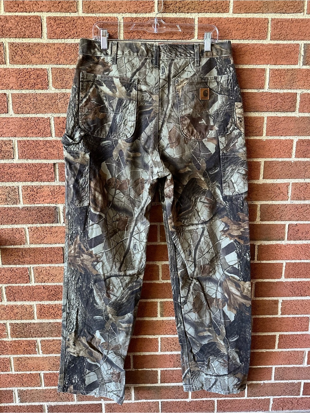 Vintage Carhartt B158 CMO Realtree Camo Carpenter Pants 38x34 Hunting Workwear
